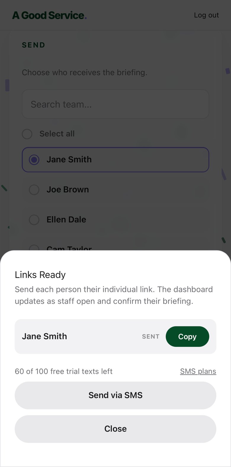 Send it
